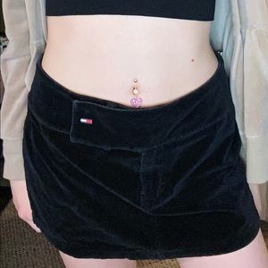 Vintage 2001 Tommy Hilfiger Velvet Mini Skirt